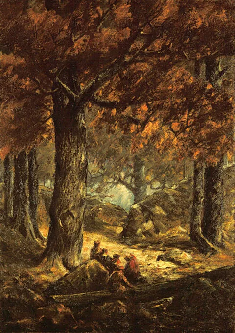 Homer Watson, Nut Gatherers in the Forest