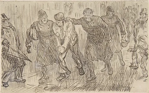Charles Samuel Keene, "Happy Thought" (for Punch, December 16, 1876)