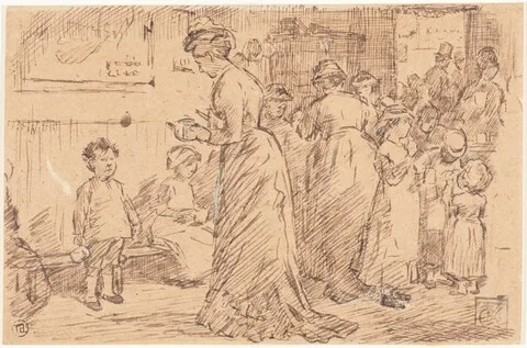 Charles Samuel Keene, A Station Buffet