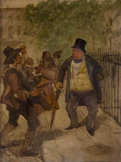 Charles Samuel Keene, The Barrel Organ Player