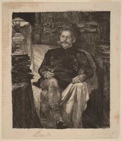 Albert Welti, Franz Rose in His Study