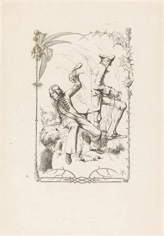 Adolf Schrödter, Peter Schlemihl with the Bag of Money