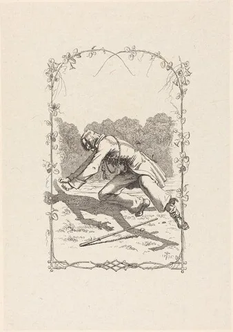 Adolf Schrödter, Peter Schlemihl Chasing His Shadow