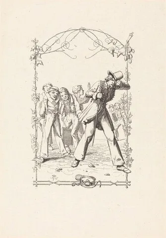 Adolf Schrödter, Peter Schlemihl Taunted for His Lack of Shadow