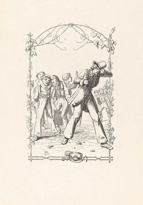 Adolf Schrödter, Peter Schlemihl Taunted for His Lack of Shadow