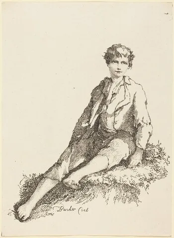 Thomas Barker, Young Boy Seated