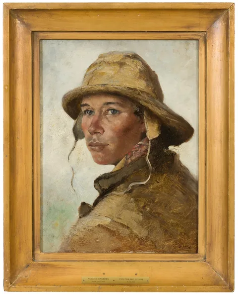 August Hagborg, Head of a Young Fisherman. Study