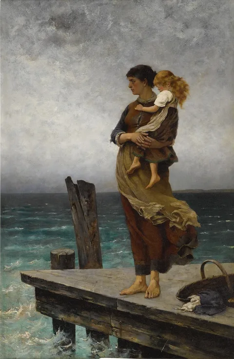 August Hagborg, Waiting