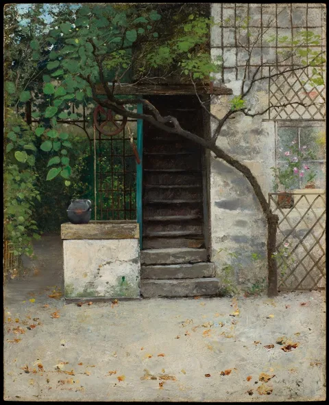 August Hagborg, Outside Hugo Birger’s Studio in Paris