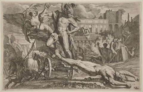 Pietro Testa, Achilles Dragging the Body of Hector