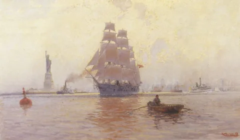 Alexander Kircher, New York Harbor