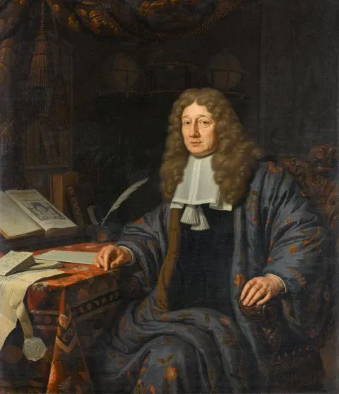 Michiel van Musscher, Portrait of Johannes Hudde (1628-1704), burgomaster of Amsterdam