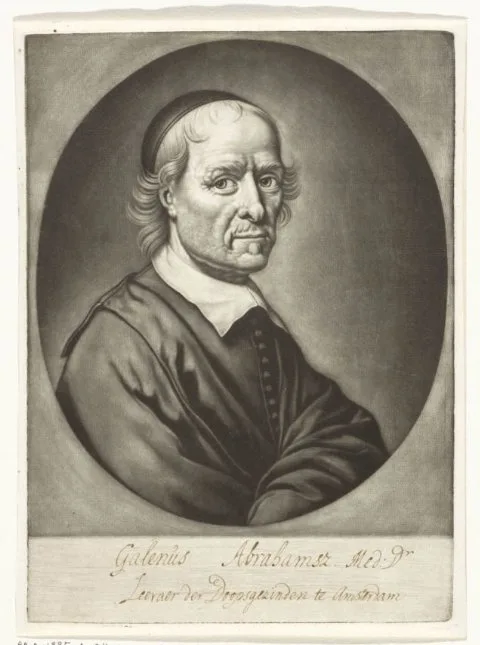 Michiel van Musscher, Portret van Galenus Abrahamsz. de Haan