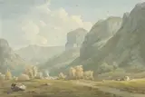 John Warwick Smith, Village of Stonethwaite and Eagle Cragg, Borrowdale