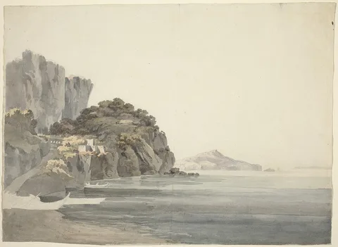 John Warwick Smith, An Italian Coast Scene