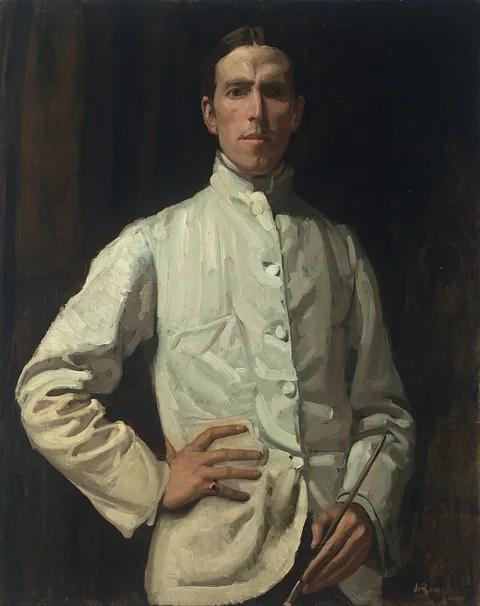 Hugh Ramsay, Self-portrait in white jacket