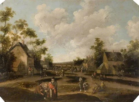 Cornelis Droochsloot, Dutch Village Scene