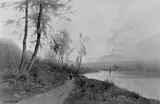 Henry Farrer, Woman Walking beside a River