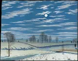 Henry Farrer, Winter Scene in Moonlight