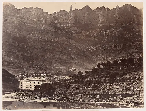 Charles Clifford, Monserrat, Vista general de la montaña desde Monistrol