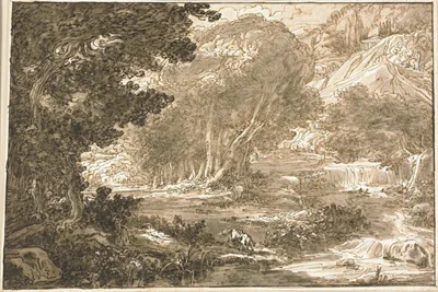 Felice Giani, Angelica Resting Under a Tree, from Orlando Furioso