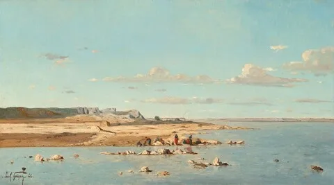 Paul Guigou, Washerwomen on the Banks of the Durance