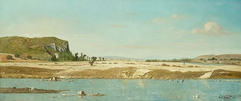 Paul Guigou, The Banks of the River Durance at Saint Paul
