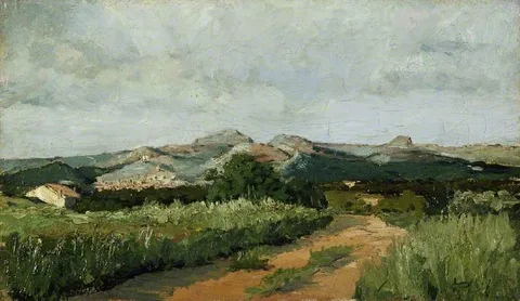 Paul Guigou, Paysage provençale, 1869