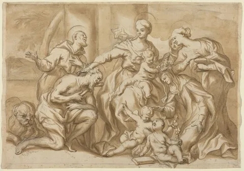 Domenico Piola, Madonna Surrounded by Saints