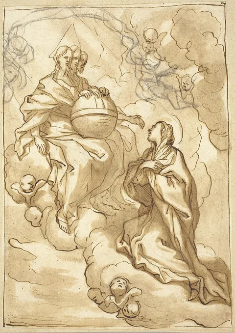 Domenico Piola, Blessed Maria Vittoria Fornari's Vision of the Trinity
