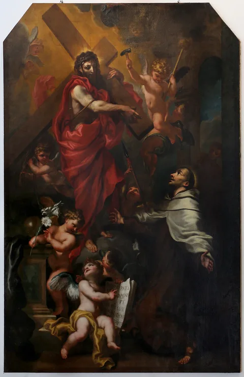Domenico Piola, Christ appears to Juan de la Cruz