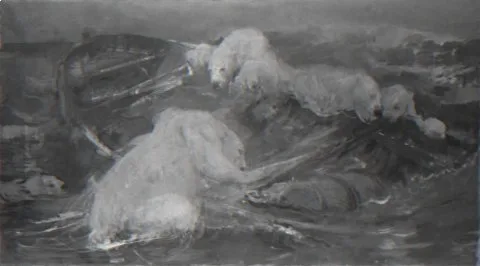 John Macallan Swan, IJsberen beklimmen een ronddrijvende sloep
