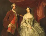 George Knapton, Couple, Probably Thomas Missing and Elizabeth Missing (née Champneys) of Little Park House,Wickham, Hampshire