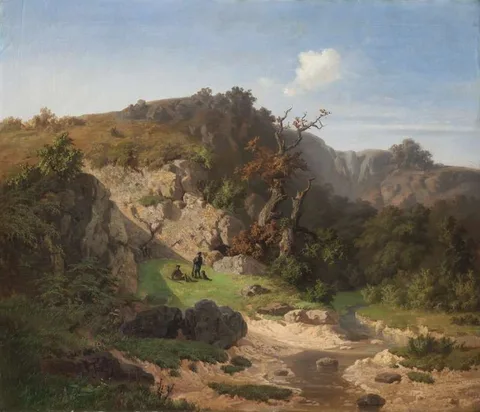 Adolf Kosárek, Country with Hunters