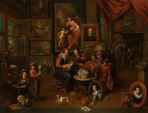 Gerard Thomas, A Collector in his Cabinet