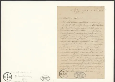Charles Rochussen, Brief van Charles Rochussen over het behoud van de Rijksakademie van Beeldende Kunsten