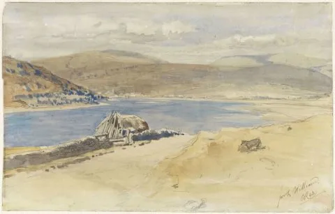 Charles Rochussen, Gezicht op het Loch Linnhe bij Fort William, Schotland