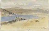 Charles Rochussen, Gezicht op het Loch Linnhe bij Fort William, Schotland