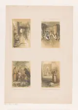 Charles Rochussen, Monniken, een koning en figuren in landschappen