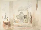 Carl Graeb, Interior of Saint Severin Church in Erfurt