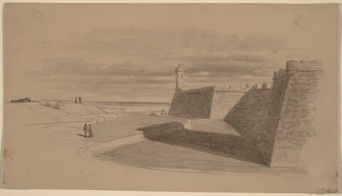 James Wells Champney, Moat at Fort Marion, Florida