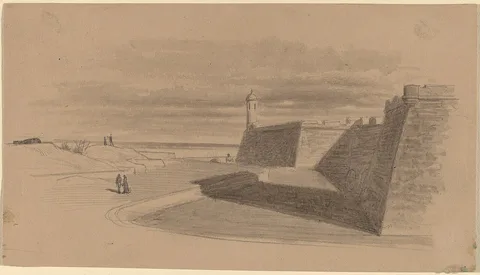 James Wells Champney, Moat at Fort Marion, Florida
