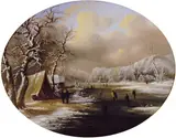 Regis Francois Gignoux, Winter Skating in New Jersey
