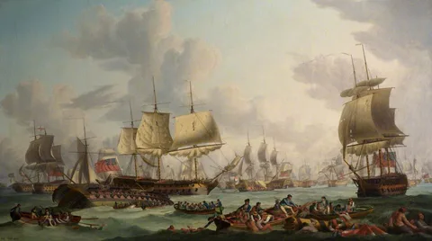 Robert Dodd, The Battle of the First of June, 1794