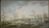 Robert Dodd, Greenwich from the Isle of Dogs
