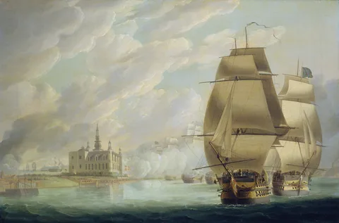 Robert Dodd, Nelson Forcing the Passage of the Sound, 30 March 1801, prior to the Battle of Copenhagen