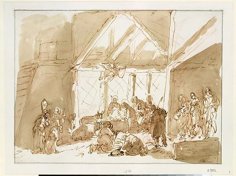 Giuseppe Bernardino Bison, The Nativity of Christ, with Shepherds and Kings in Adoration