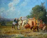 Henri Emilien Rousseau, Arab horsemen near the mausoleum