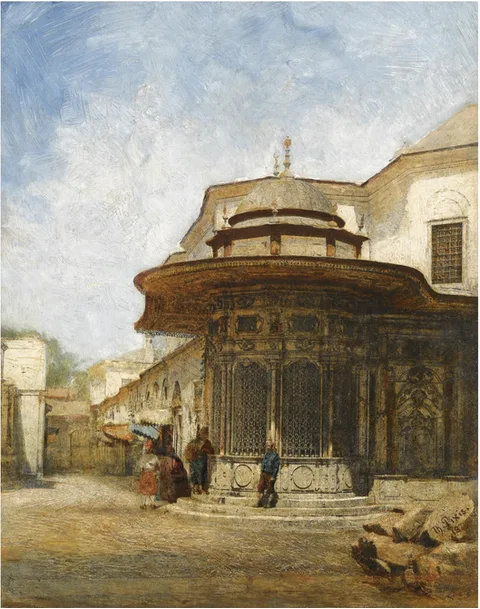 Theodor Pixis, AN OTTOMAN KIOSK ON ALEMDAR CADDESI, CONSTANTINOPLE