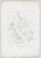 Johann Heinrich Lips, Hercules Slays Diomedes and his Flesh-Eating Mares (Apollodorus, II, 5, 8 and Quintus Smyrnaeus, VI, 247-250)